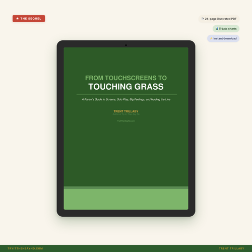 From Touchscreens to Touching Grass — cover on iPad, hero image