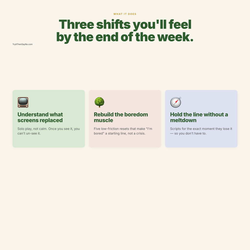 From Touchscreens to Touching Grass — three benefits