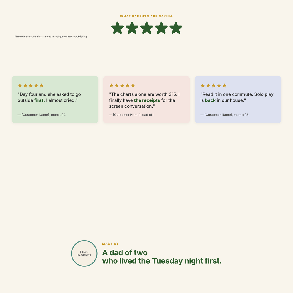 From Touchscreens to Touching Grass — testimonials and author