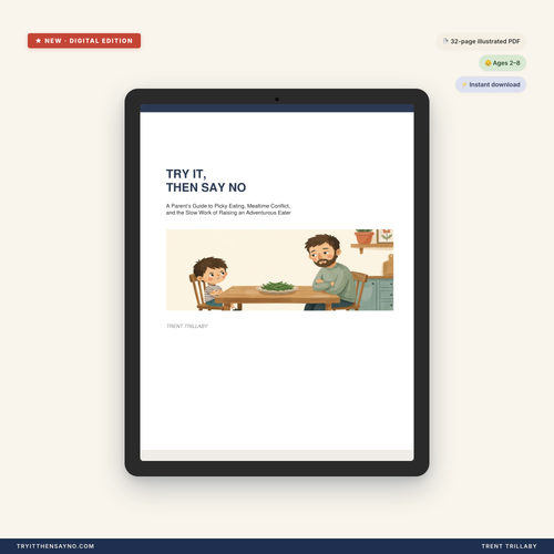 Try It, Then Say No — cover on iPad, hero image
