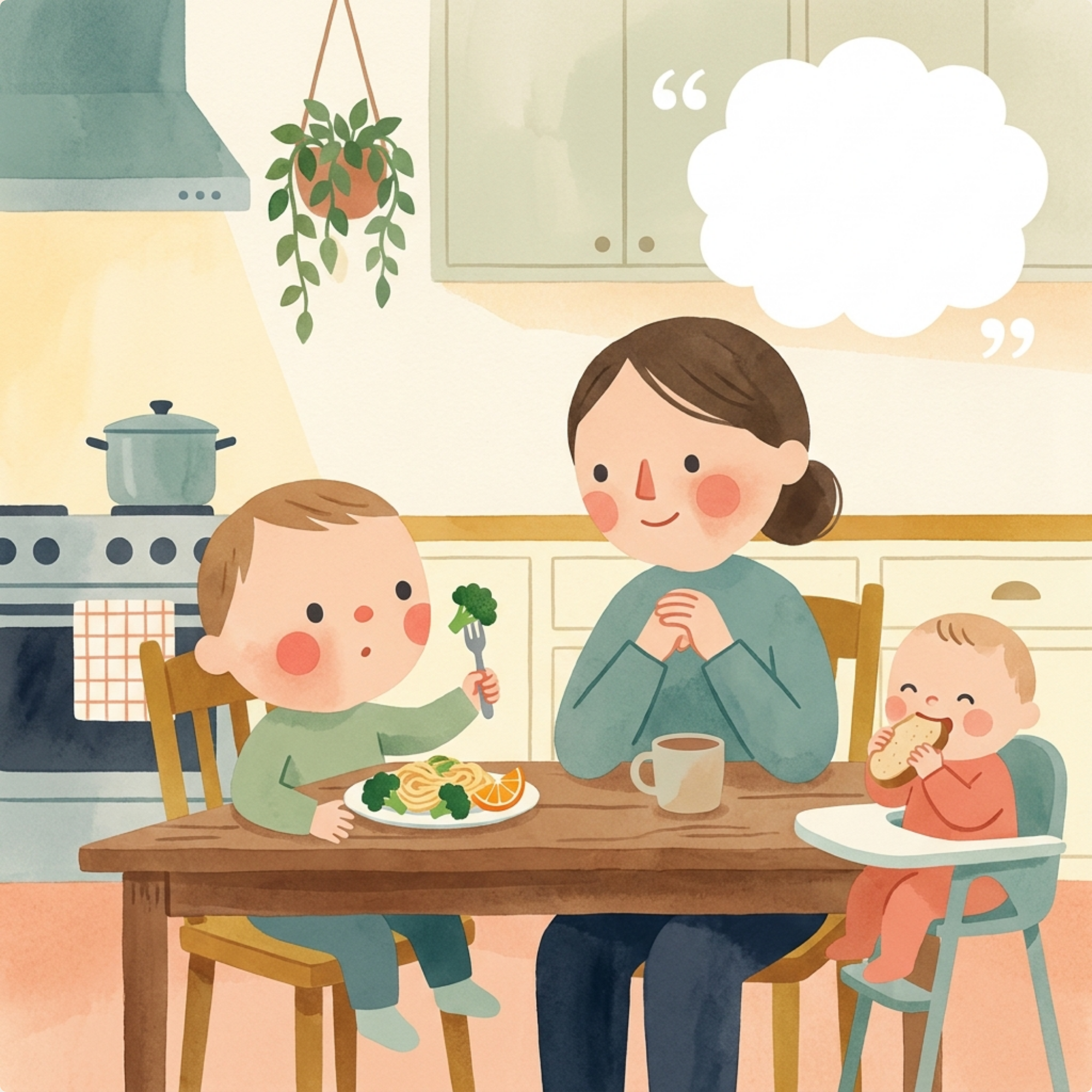 Try It, Then Say No — family lifestyle illustration