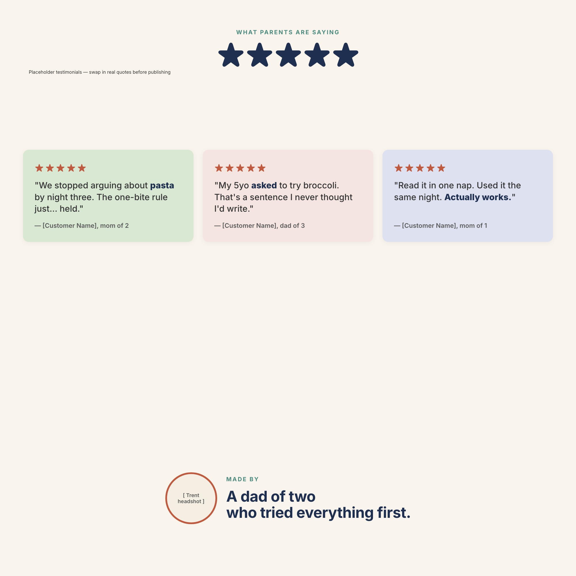 Try It, Then Say No — testimonials and author